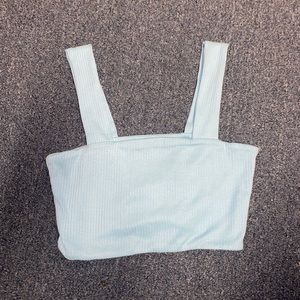 Light Blue Crop Top